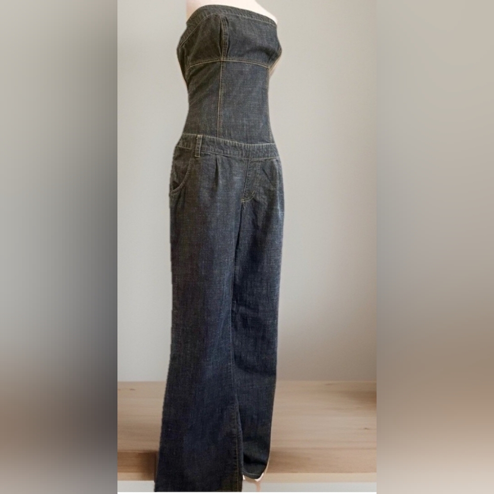 Baby Phat Vintage Strapless Denim Jumpsuit - NEW